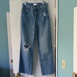Boyish Denim Distressed straight leg Jeans